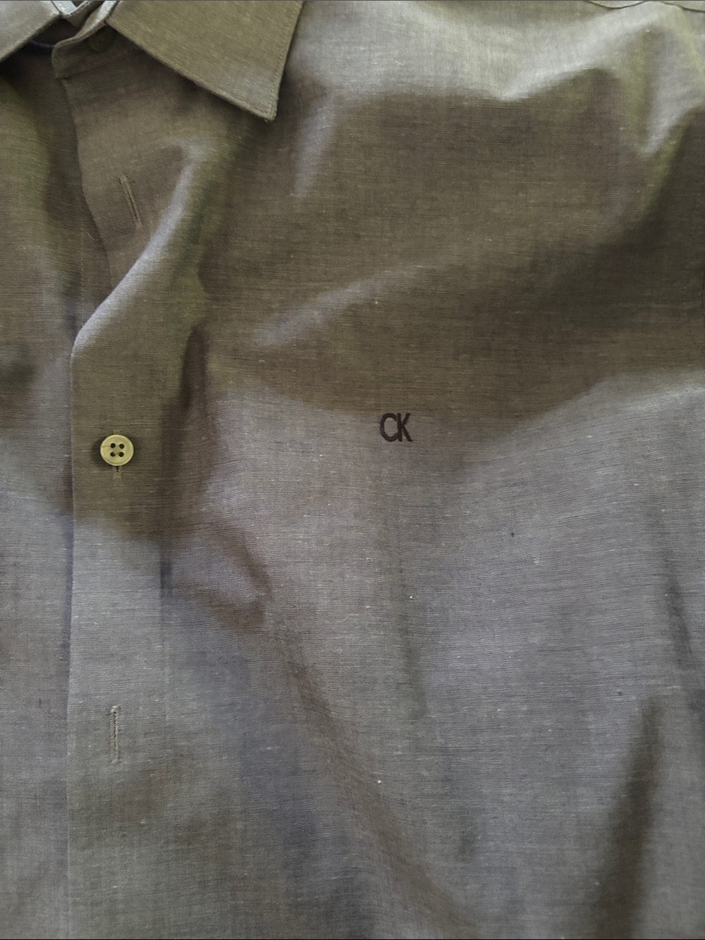 Lot of 7 Men's Long-Sleeve Dress Shirt - Classic Collared Shirt; size L - Picture 13 of 13